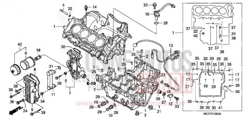 CARTER MOTEUR (CBF600S6/SA6/N6/NA6) CBF600S6 de 2006